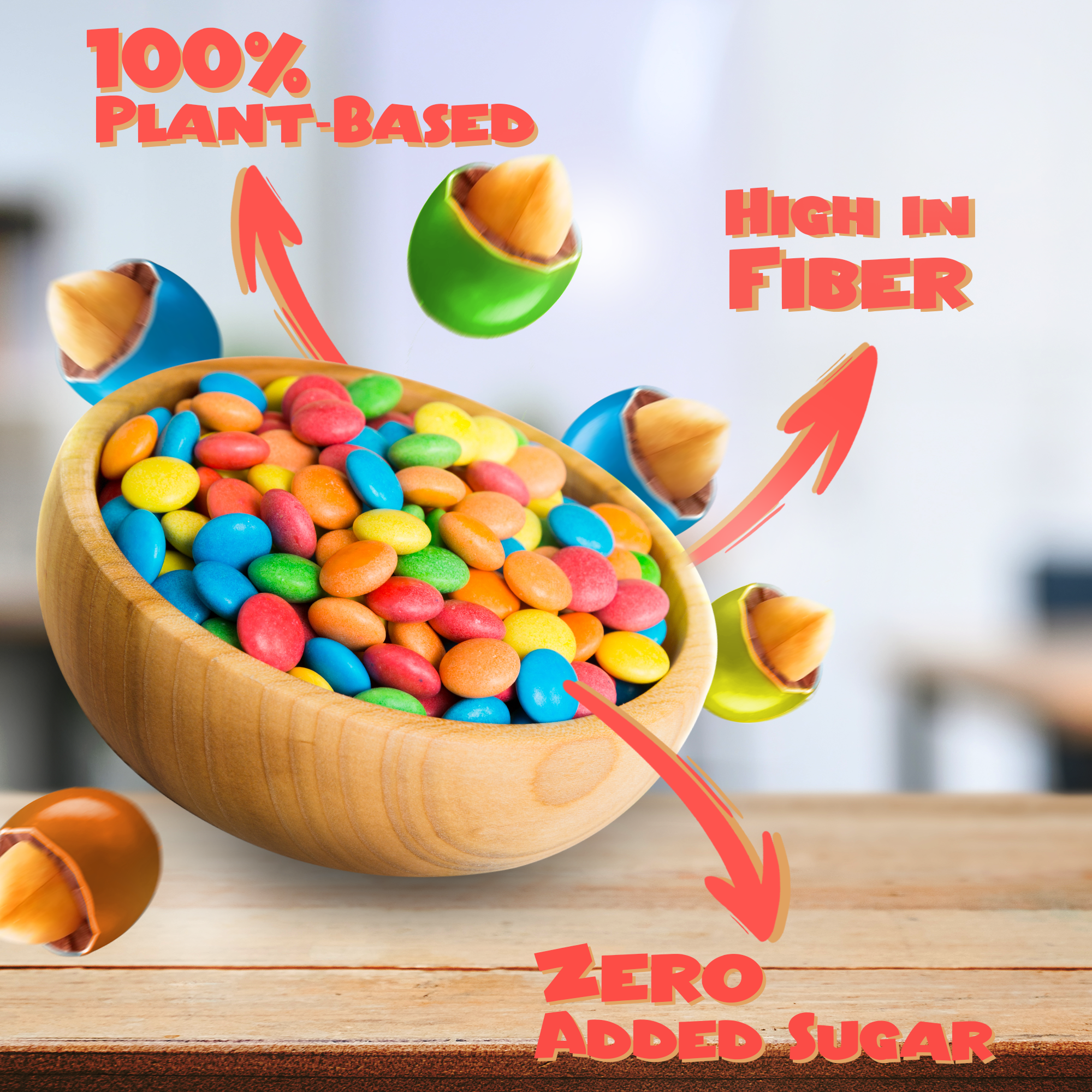 Low Glycemic Peanut Chocolate Candies