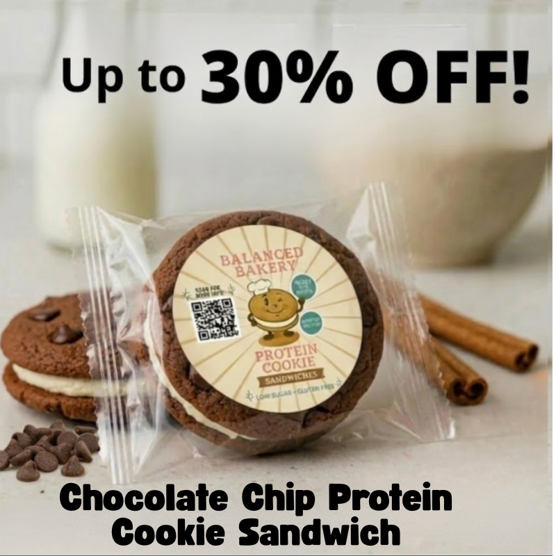 Low Glycemic, High Protein Cookie Sandwich Cookies