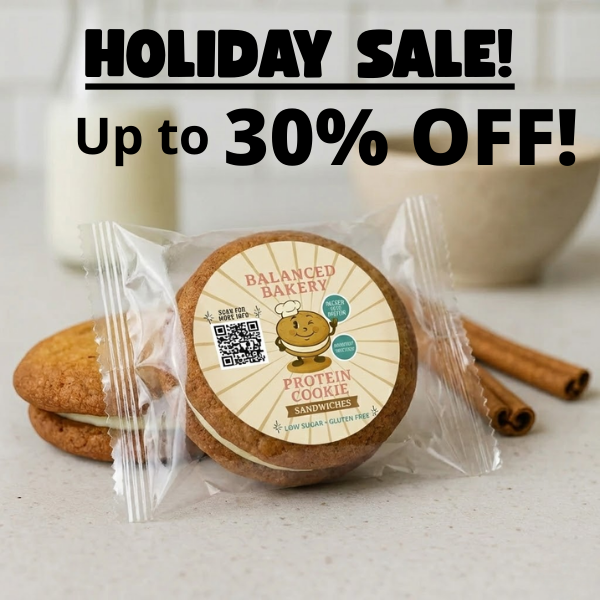 Low Glycemic, High Protein Cookie Sandwich Cookies