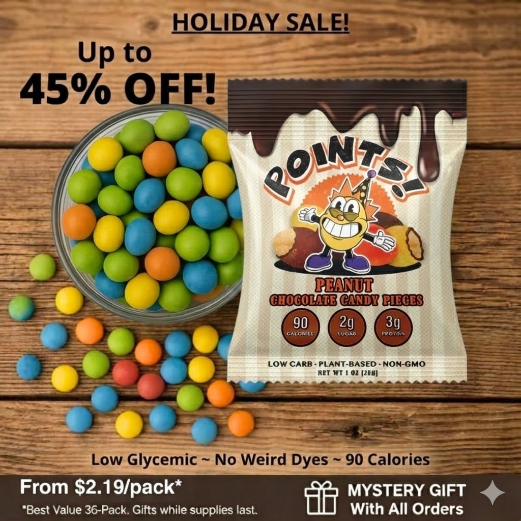 Low Glycemic Peanut Chocolate Candies