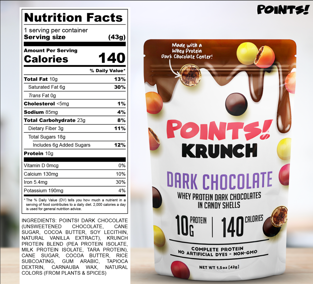 High Protein Dark Chocolate Candies