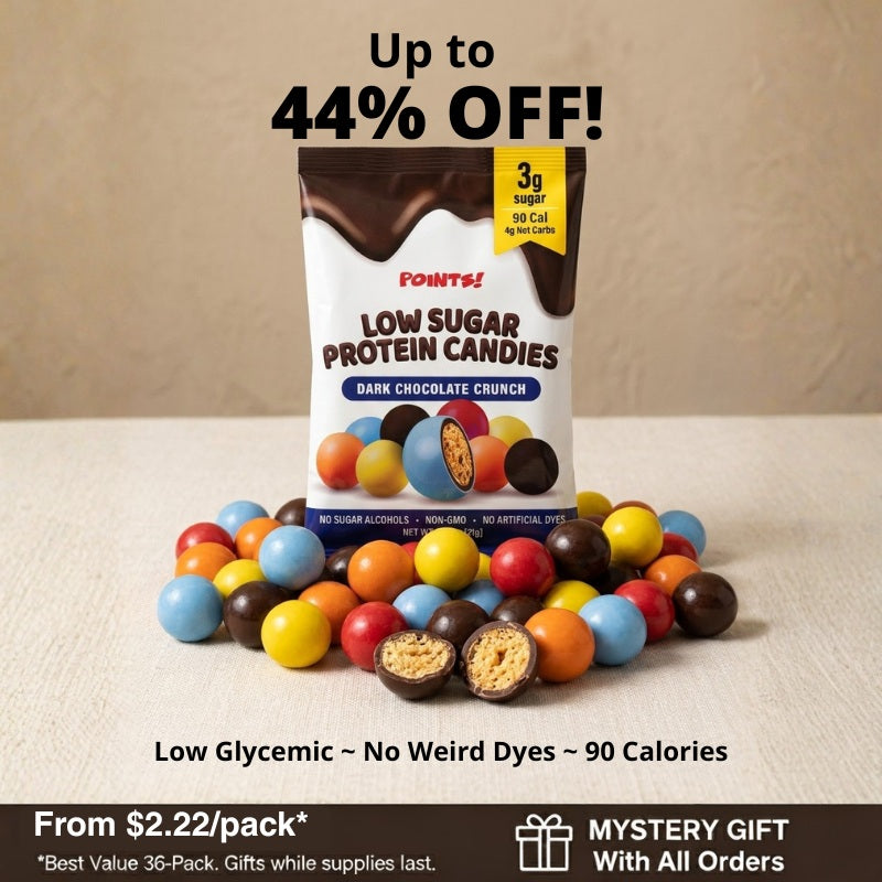 Low Sugar Dark Chocolate Crunch Protein Candies
