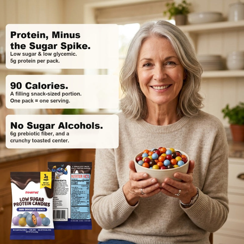 Low Sugar Dark Chocolate Crunch Protein Candies