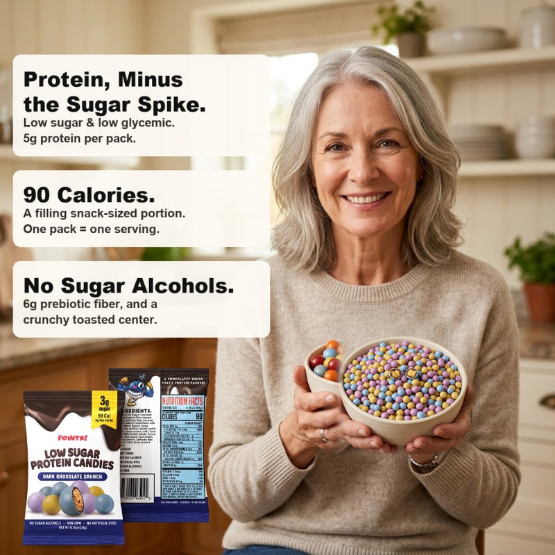 Low Sugar Dark Chocolate Crunch Mini Protein Candies